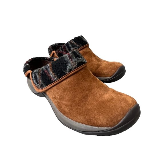 Merrell Shoes - MERRELL OAK SUEDE CLOG SLIDE  WOMENS SIZE 7 SLIP ON ORTHOLITE EUC